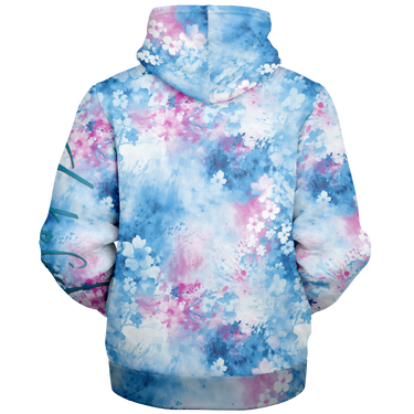 Chokefish™ Microfleece Zip-Up Hoodie Acid-Wash Colors-008